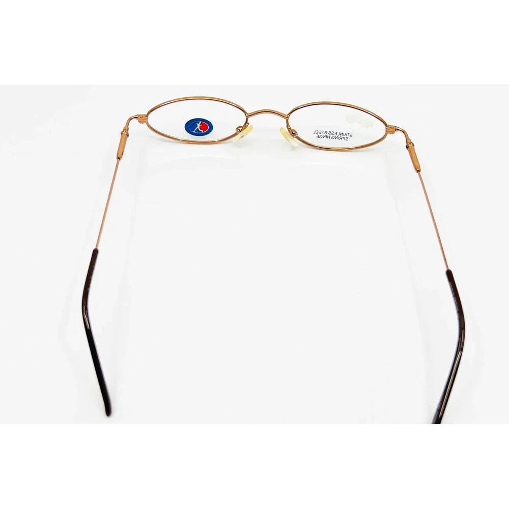 Little League Eyeglass Frames Boys Bronze New Spring Hinge Oval 42-18-125